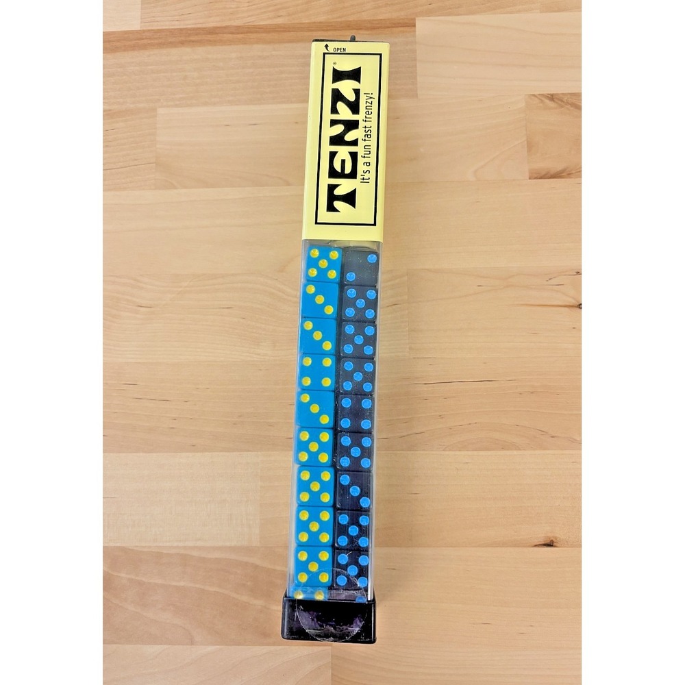TENZI Dice Game 4 Colors Yellow Blue Black Green Fast Frenzy Family Set NEW